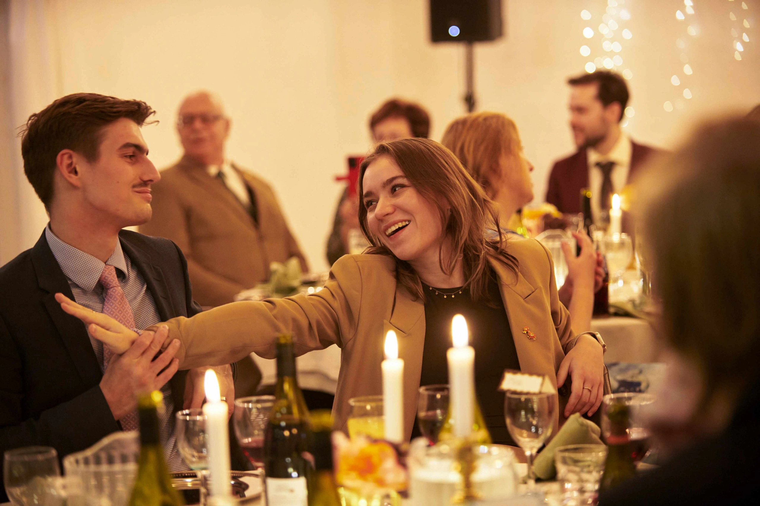 Veronika and Victor looking happy